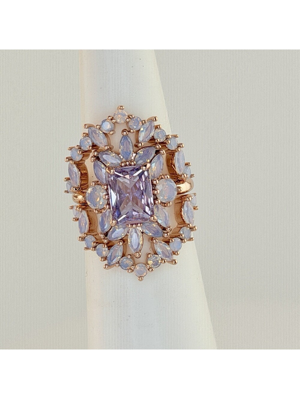 Bomb Party Reign Princess Ring Sz 5 "Princess Wishes" Opal on Rose Gold RBP7671